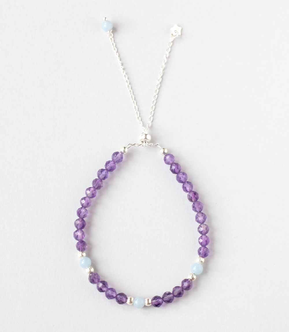 amethyst angelite bracelet