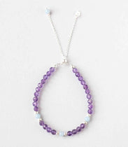 amethyst angelite bracelet