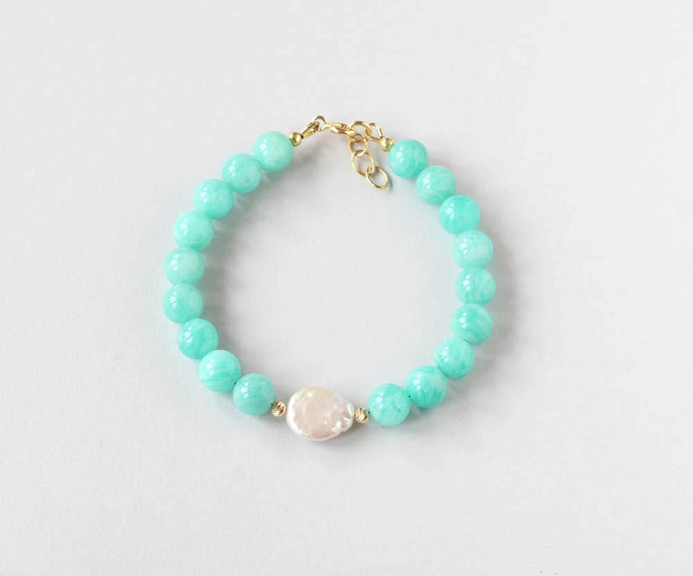 amazonite gold bracelet Ireland newest
