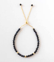 black onyx claspless bracelet