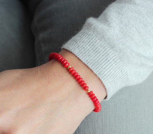 Red Coral Bracelet model
