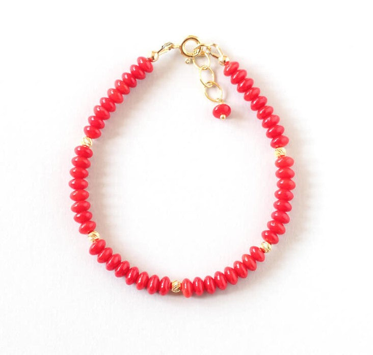 red coral bracelet