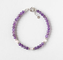 amethyst delicate bracelet