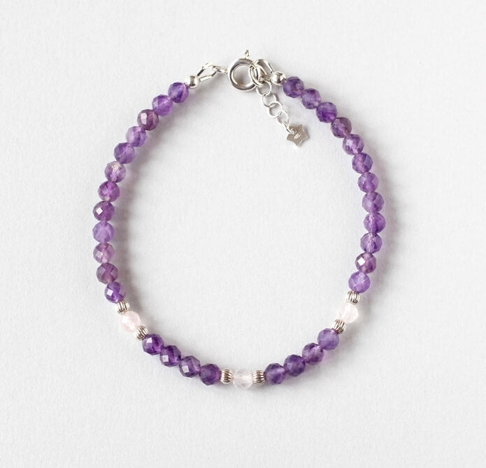 amethyst delicate bracelet