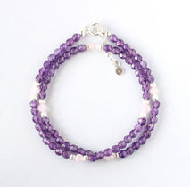 amethyst double bracelet ILgemstones