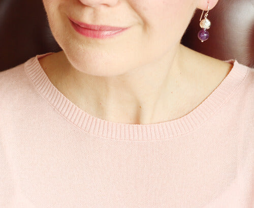 amethyst earrings model