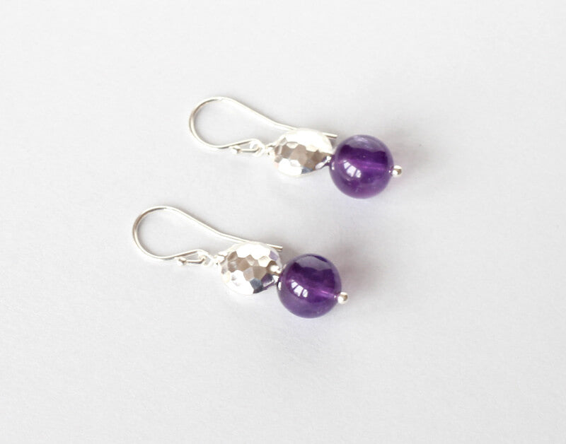 amethyst earrings side