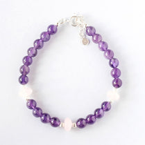 amethyst silver bracelet ILgemstones