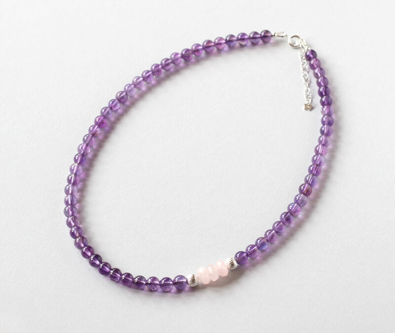 amethyst silver necklace Ireland