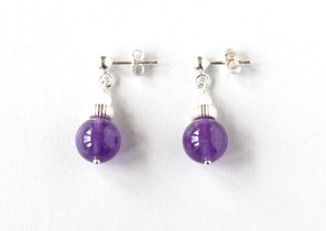 amethyst studs