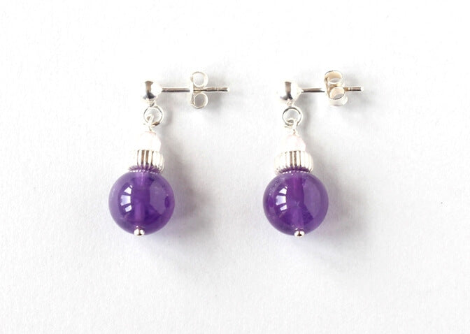 amethyst studs