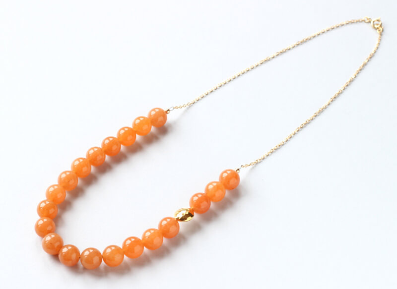 aventurine gold necklace ILgemstones