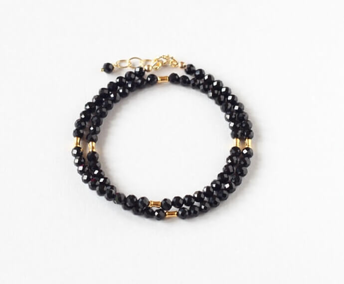 black onyx double bracelet Ireland