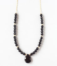black onyx necklace ILgemstones