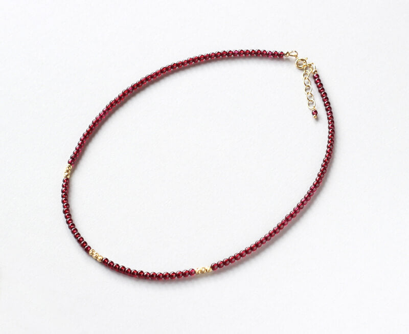 Garnet Delicate Necklace Ireland