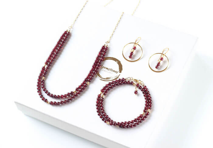 garnet jewellery Ireland