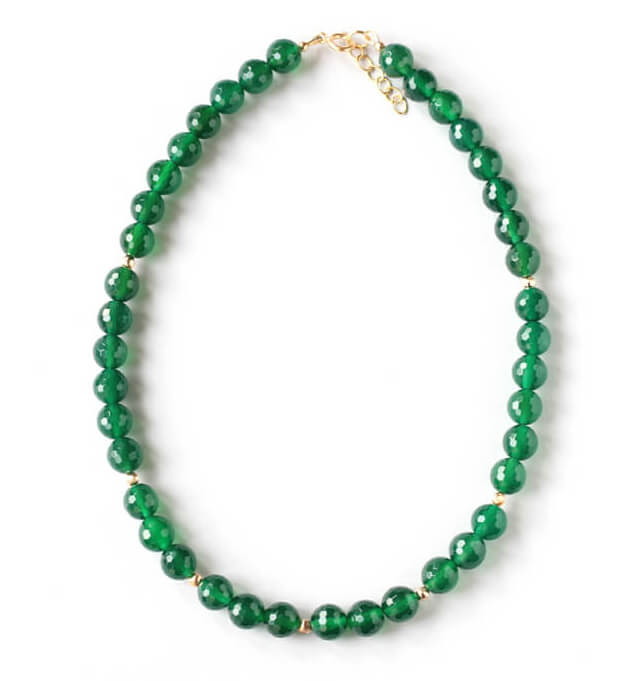 green agate necklace