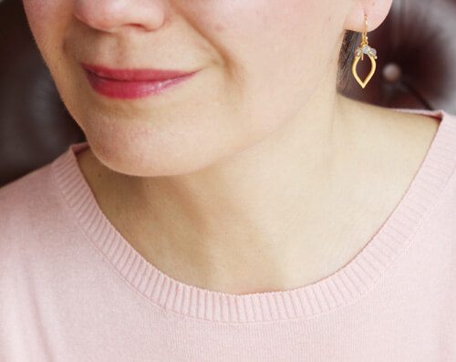 Labradorite Earrings model