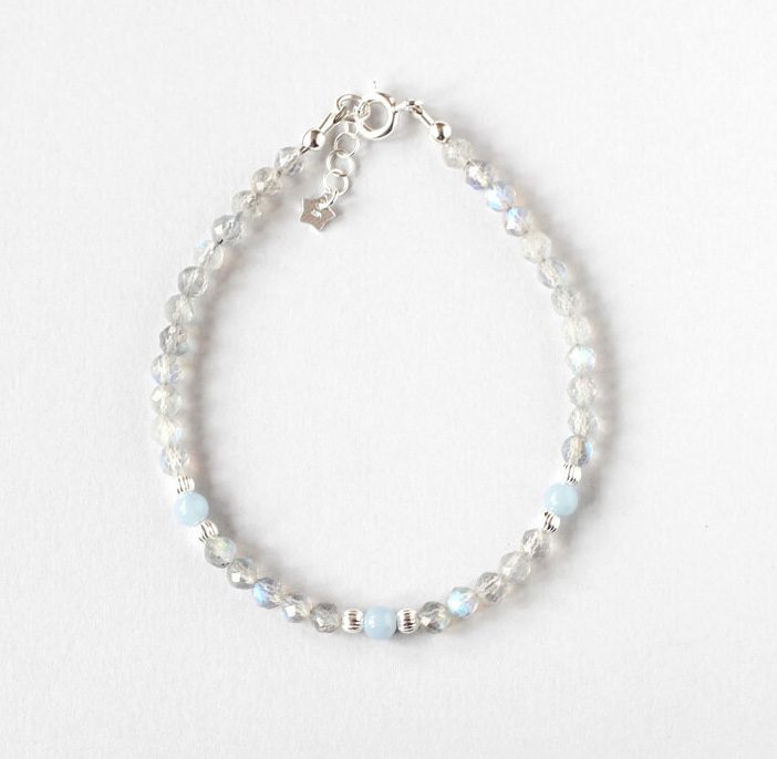 Labradorite silver bracelet