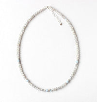 Labradorite silver necklace