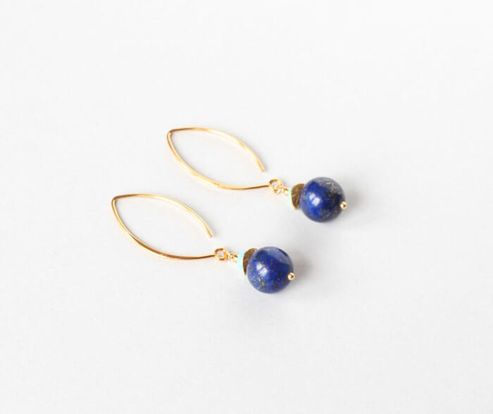 lapis lazuli gold earrings Ireland
