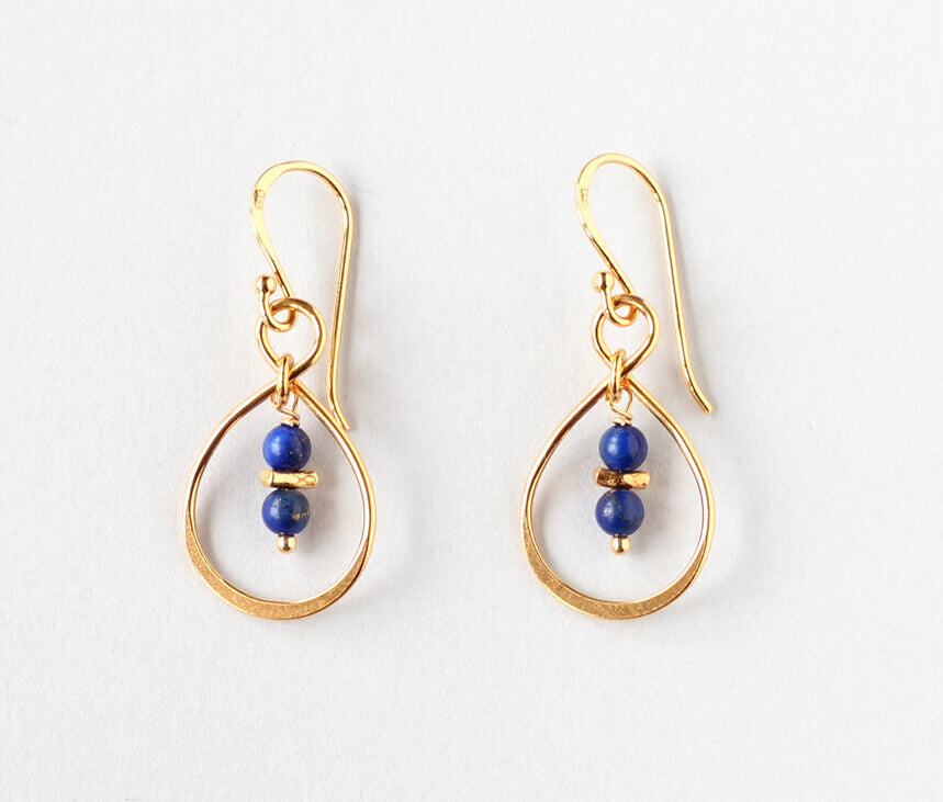 Lapis Lazuli Link Earrings ILgemstones