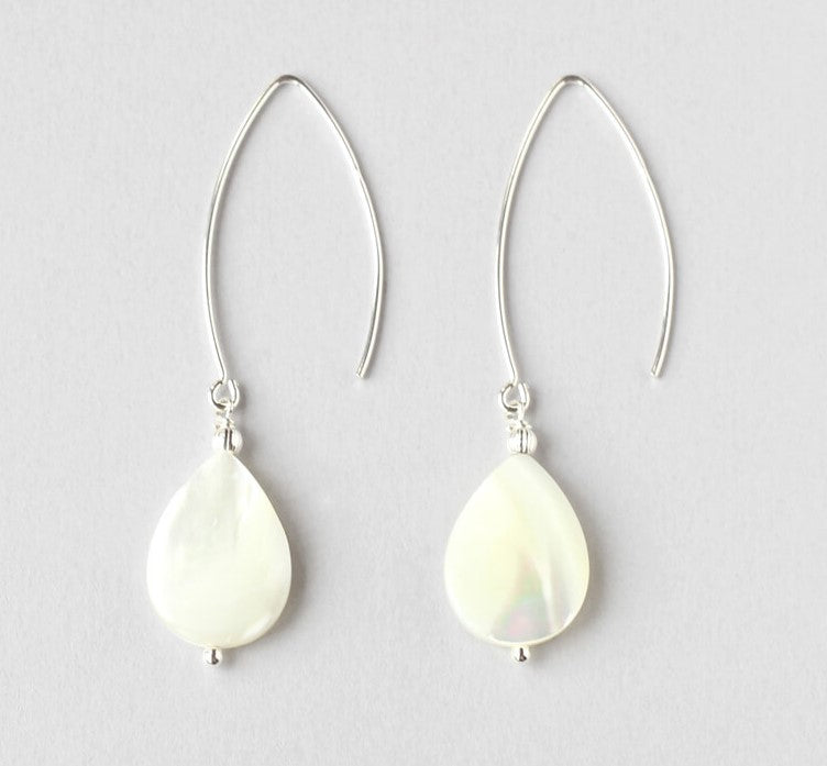 Mother of Pearl Silver Earrings