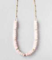 rose quartz necklace