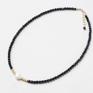 black onyx pearl necklace Ireland