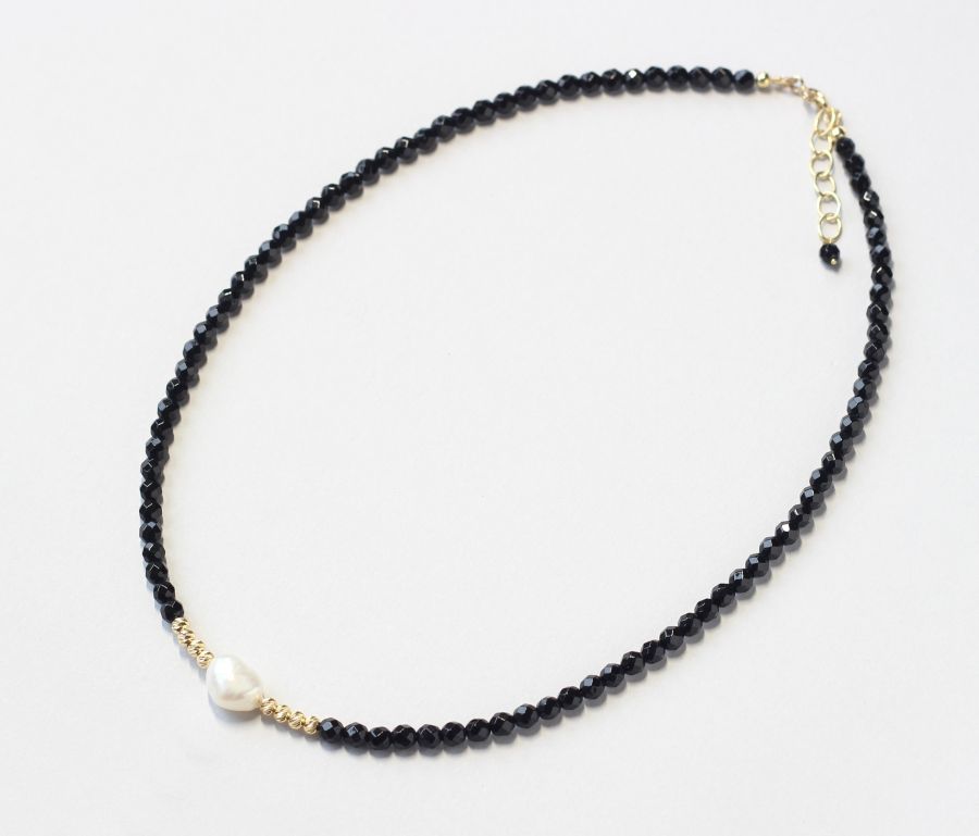 black onyx pearl necklace Ireland