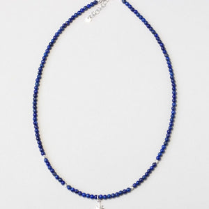 lapis lazuli silver necklace