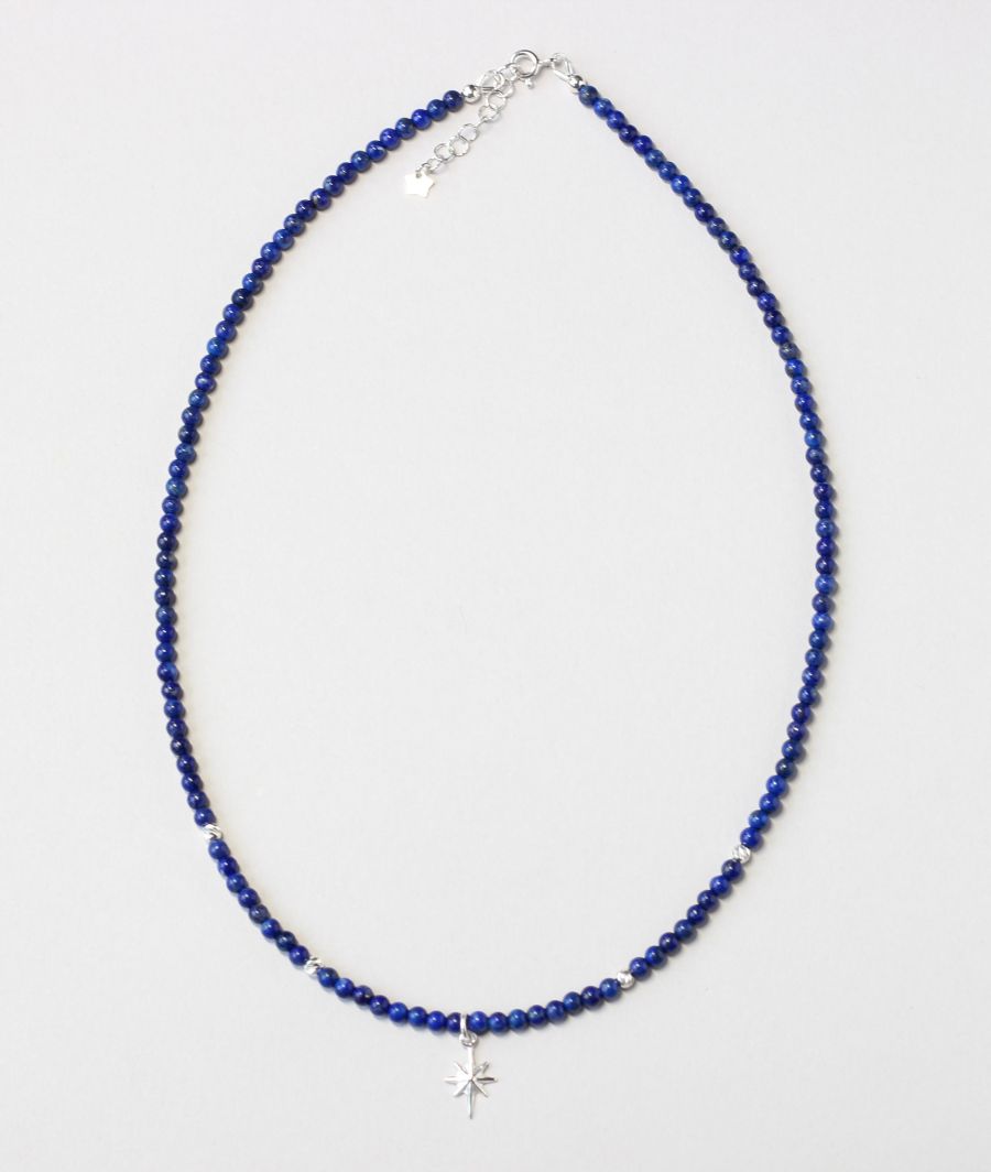 lapis lazuli silver necklace