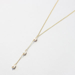 Pearl Gold Drop Necklace Ireland