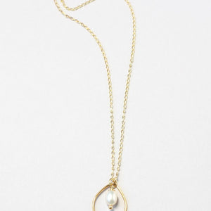 Pearl Gold Pendant Necklace ILgemstones