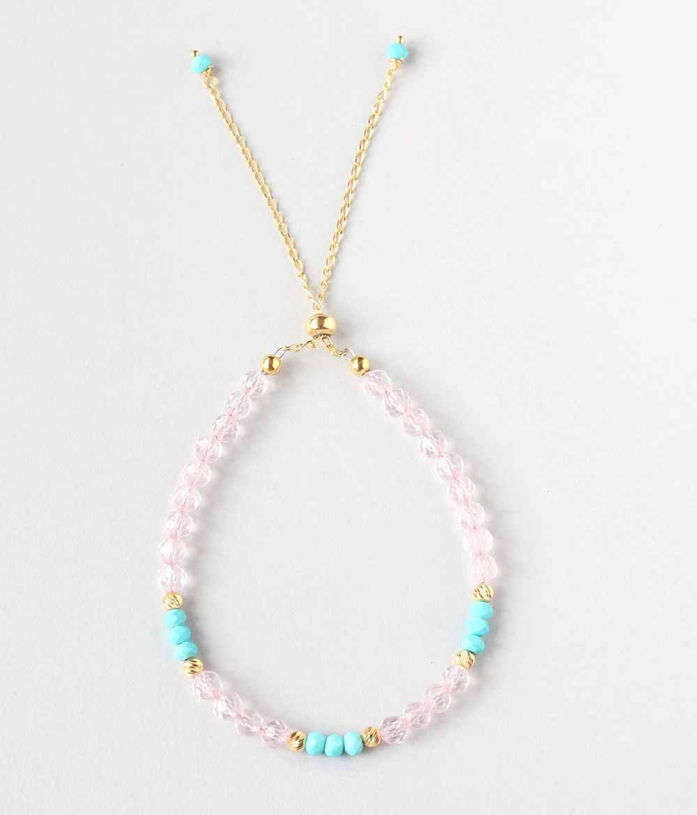 rose quartz turquoise bracelet