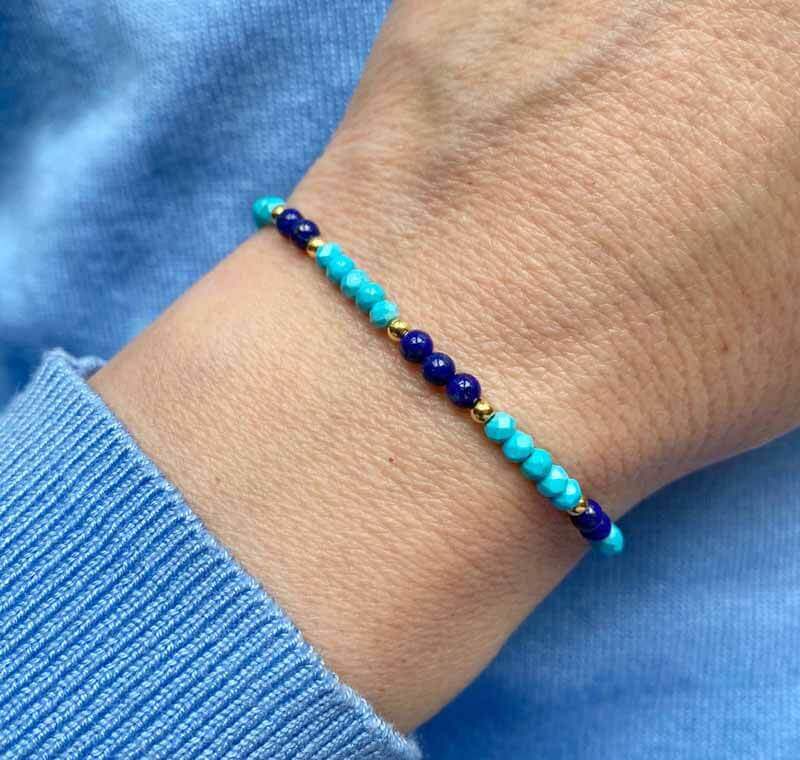 turquoise lapis lazuli bracelet model