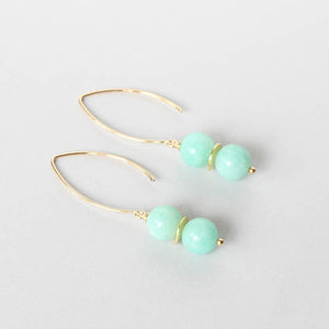 amazonite gold earrings Ireland new