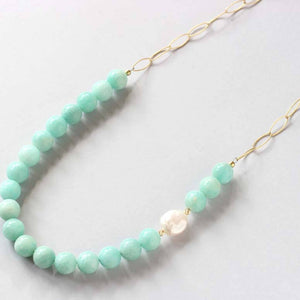 amazonite gold necklace Dublin new