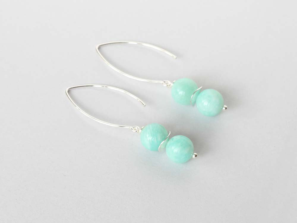 amazonite silver earrings Ireland new