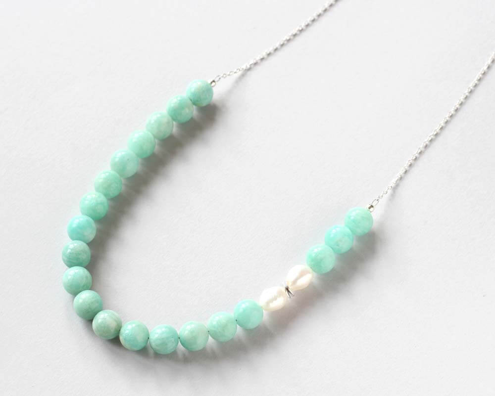 amazonite silver necklace Dublin new