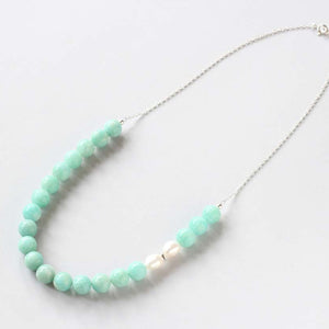 amazonite silver necklace Ireland new