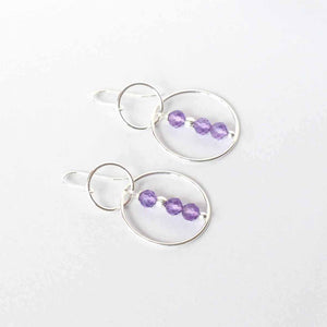 amethyst hoop earrings Ireland new