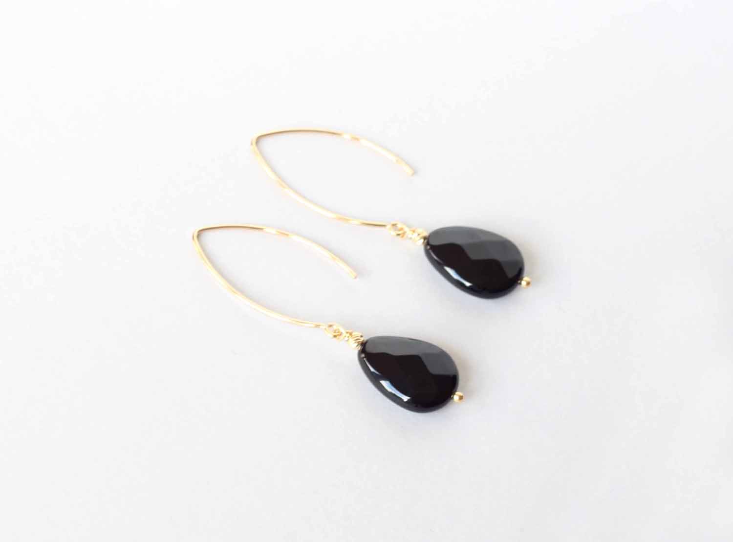 black onyx teardrop earrings Dublin new