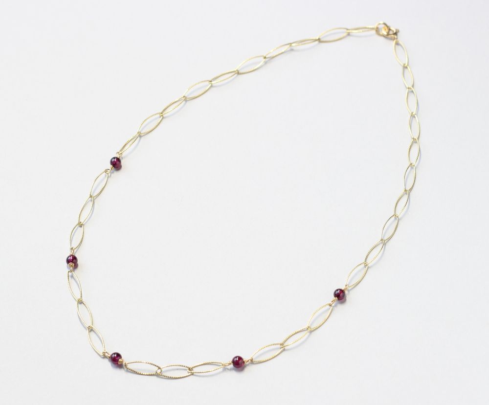 garnet necklace ILgemstones