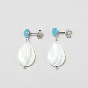 gemstone studs MOP ILgemstones