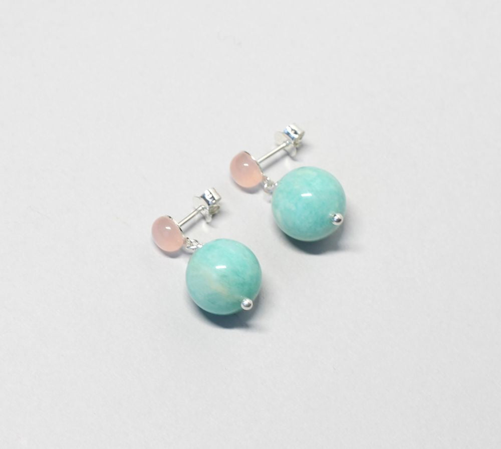 Gemstone Studs Amazonite Ireland