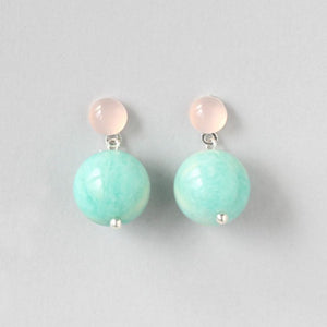 Gemstone Studs Amazonite