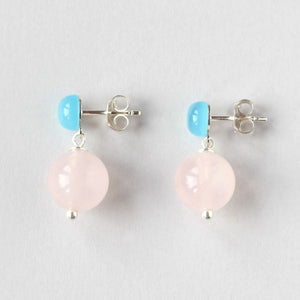 Gemstone Studs Rose Quartz Ireland