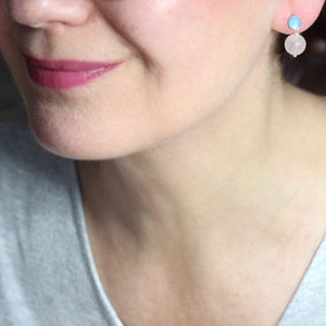 Gemstone Studs Rose Quartz model