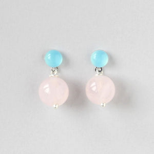Gemstone Studs Rose Quartz
